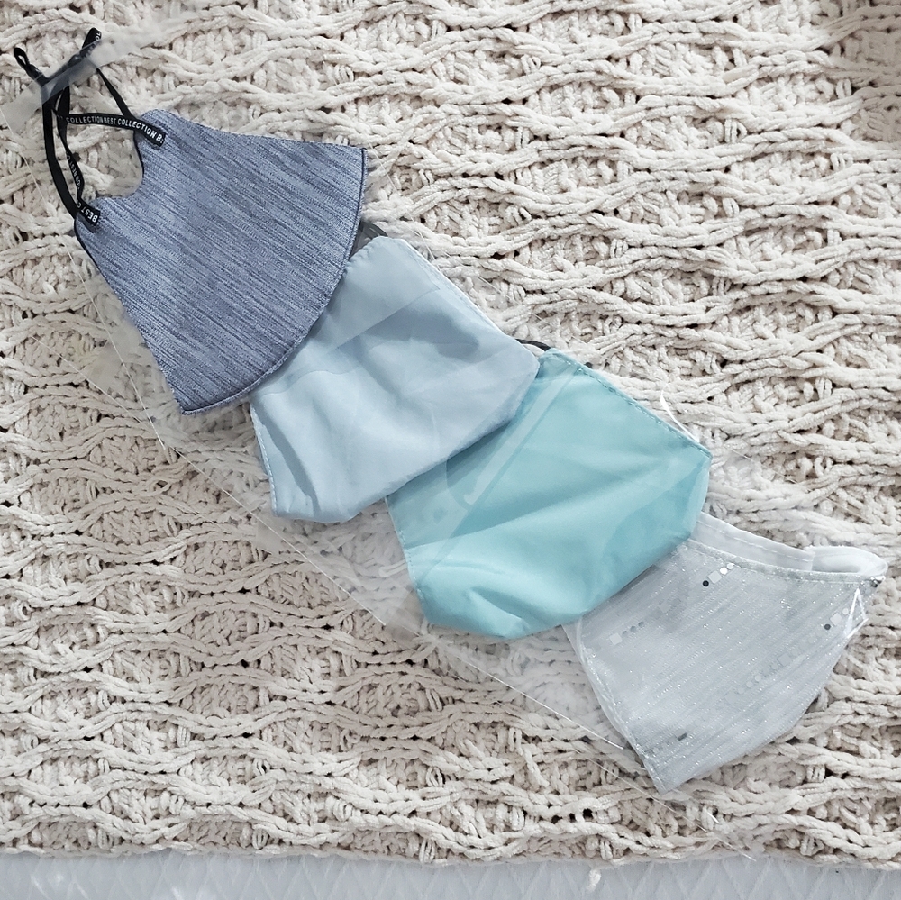 Reusable Masks Double Layered Adjustable Straps X4- New unused